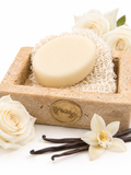 Vanilla White Rose Organic Shea Butter Goat milk Soap