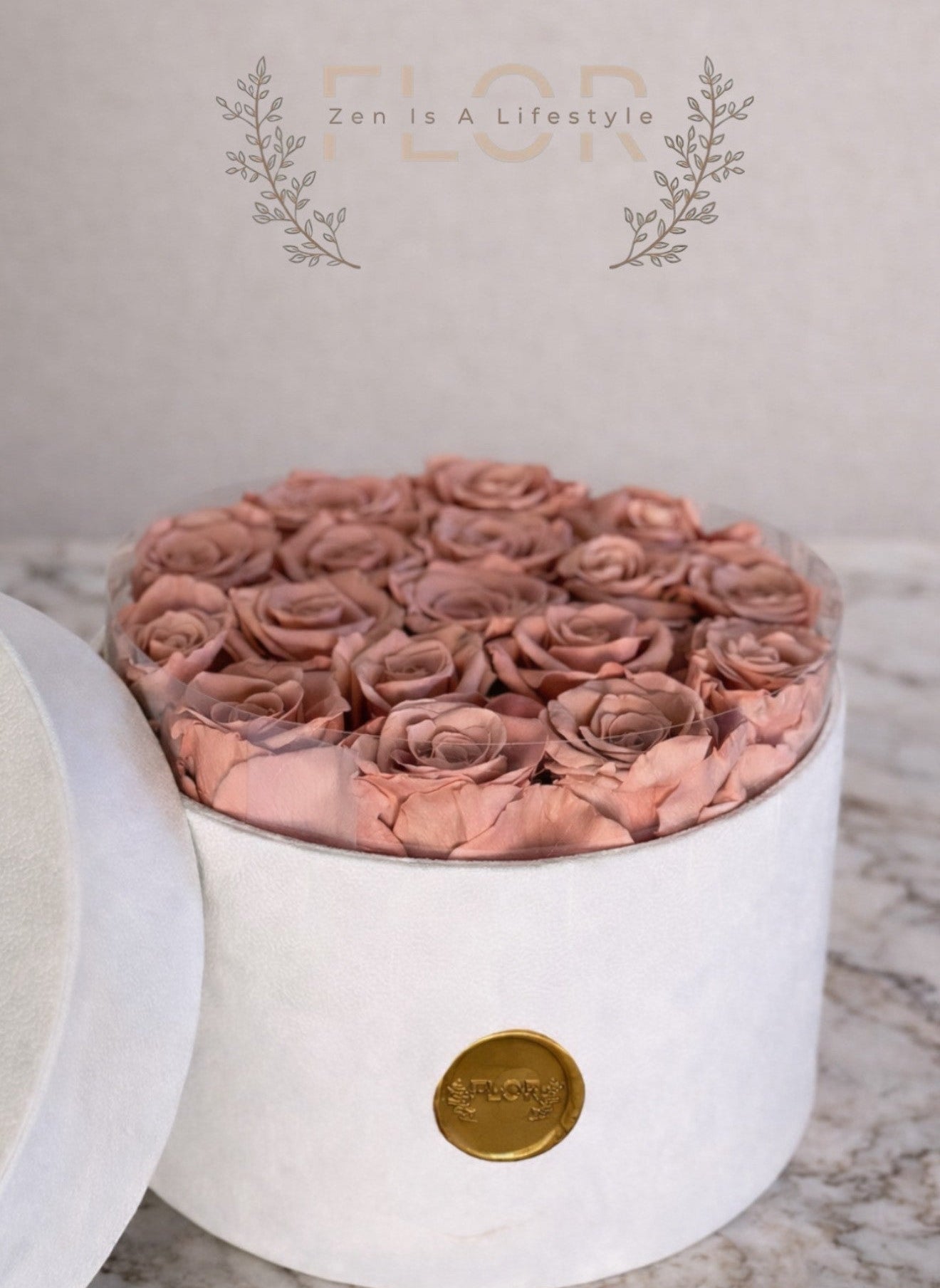Amour Éternel  | South France Fragrant Preserved Dusty Pink Roses