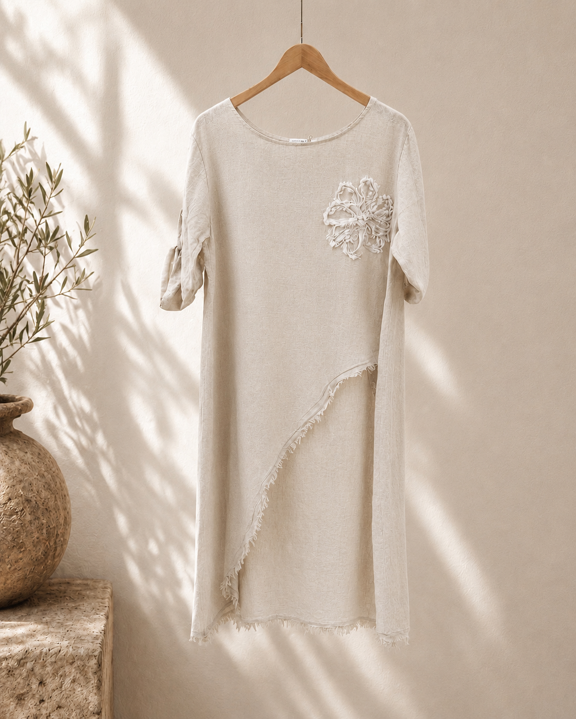 100% Linen Flower Shirt